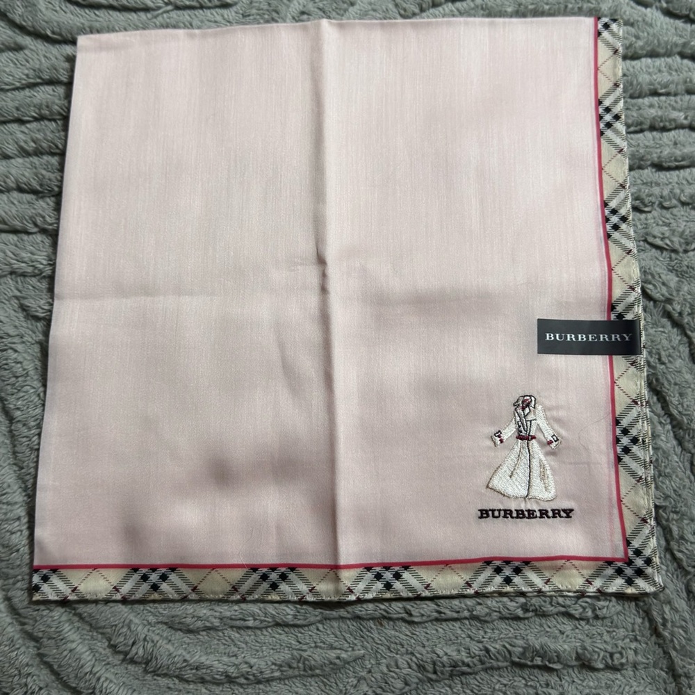 Burberry Beige and Pink Scarf cotton - Picture 12 of 16